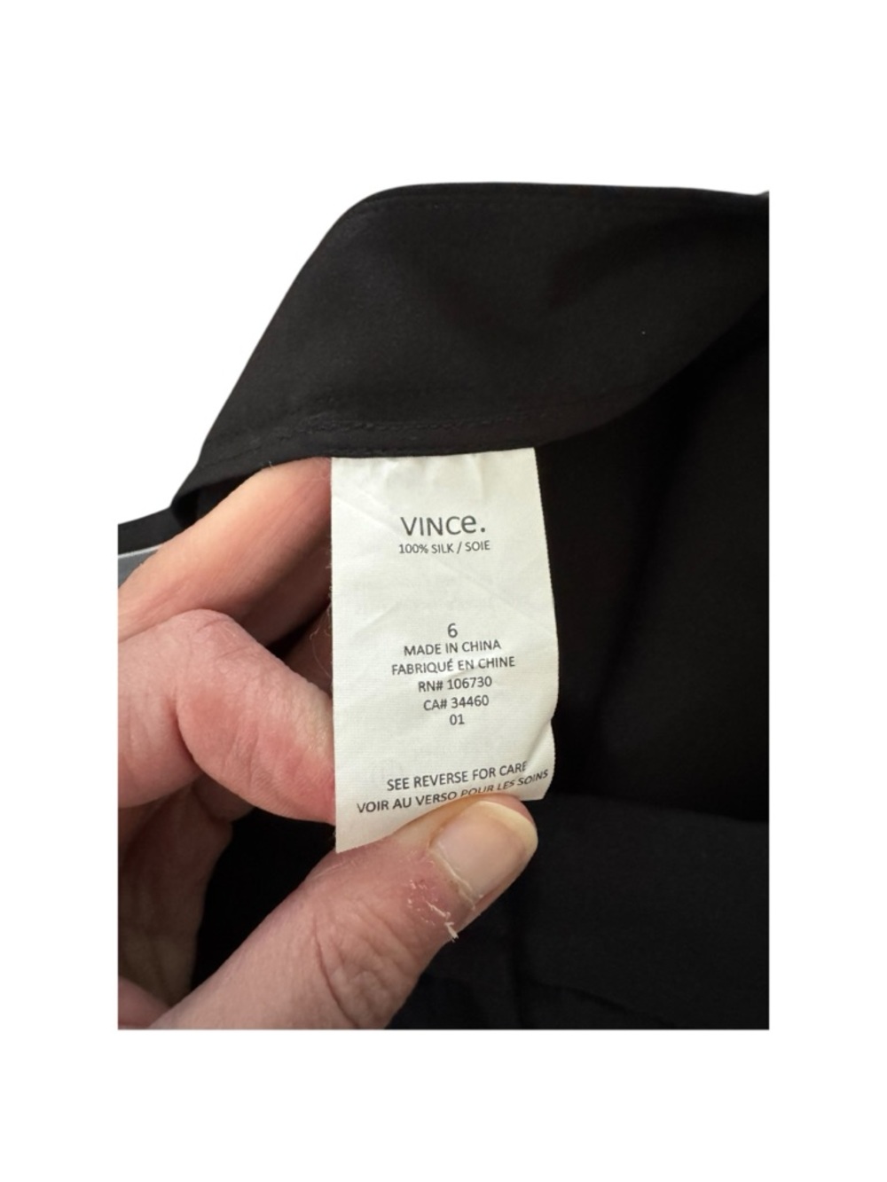 VINCE | Revolve Dan 100% Silk Pleated Shorts in Black, Size 6 - Picture 7 of 8